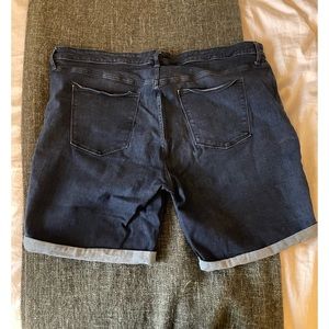 Plus Size Black Bermuda Shorts